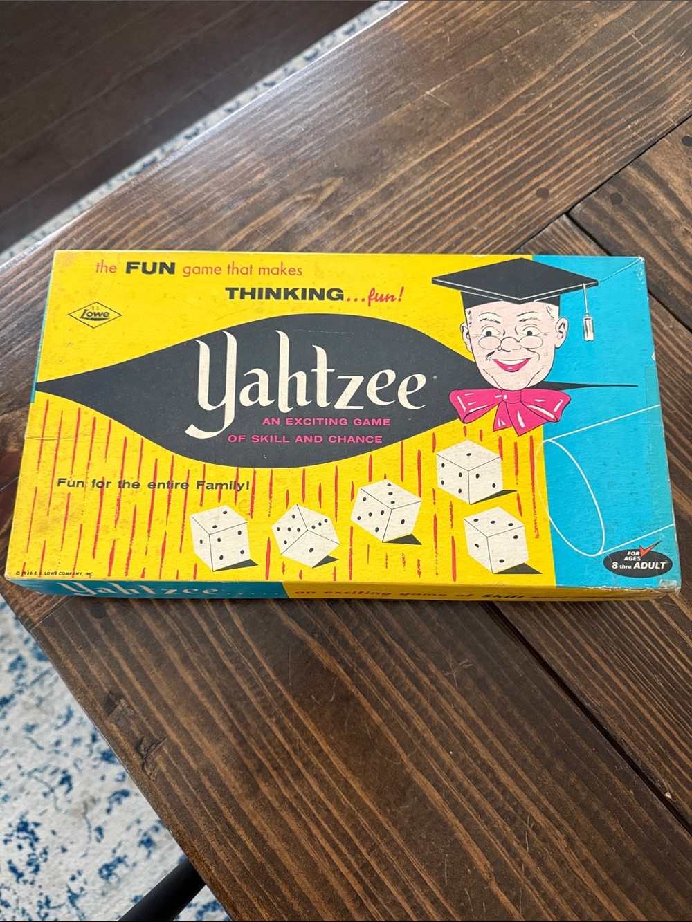 1956 Classic Yahtzee Family Game